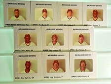 Milwaukee Brewers 1979 MLB Made TV card/slide tm Set 10 Yount Bando Cooper Hisle