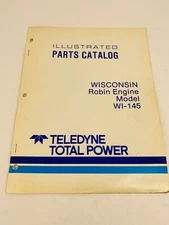 Wisconsin Robin Engine Model WI-145 Illustrated Past Catalog TTP30048 OEM