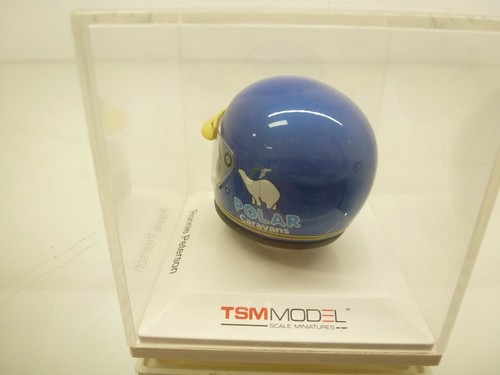 TSM MODEL HELMET RONNIE PETERSON 1977 TEAM TYRRELL - 1:8 - GOOD IN SHOW-CASE 156 - Picture 2 of 6