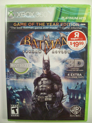 New XBOX 360 Batman Arkham Asylum Game