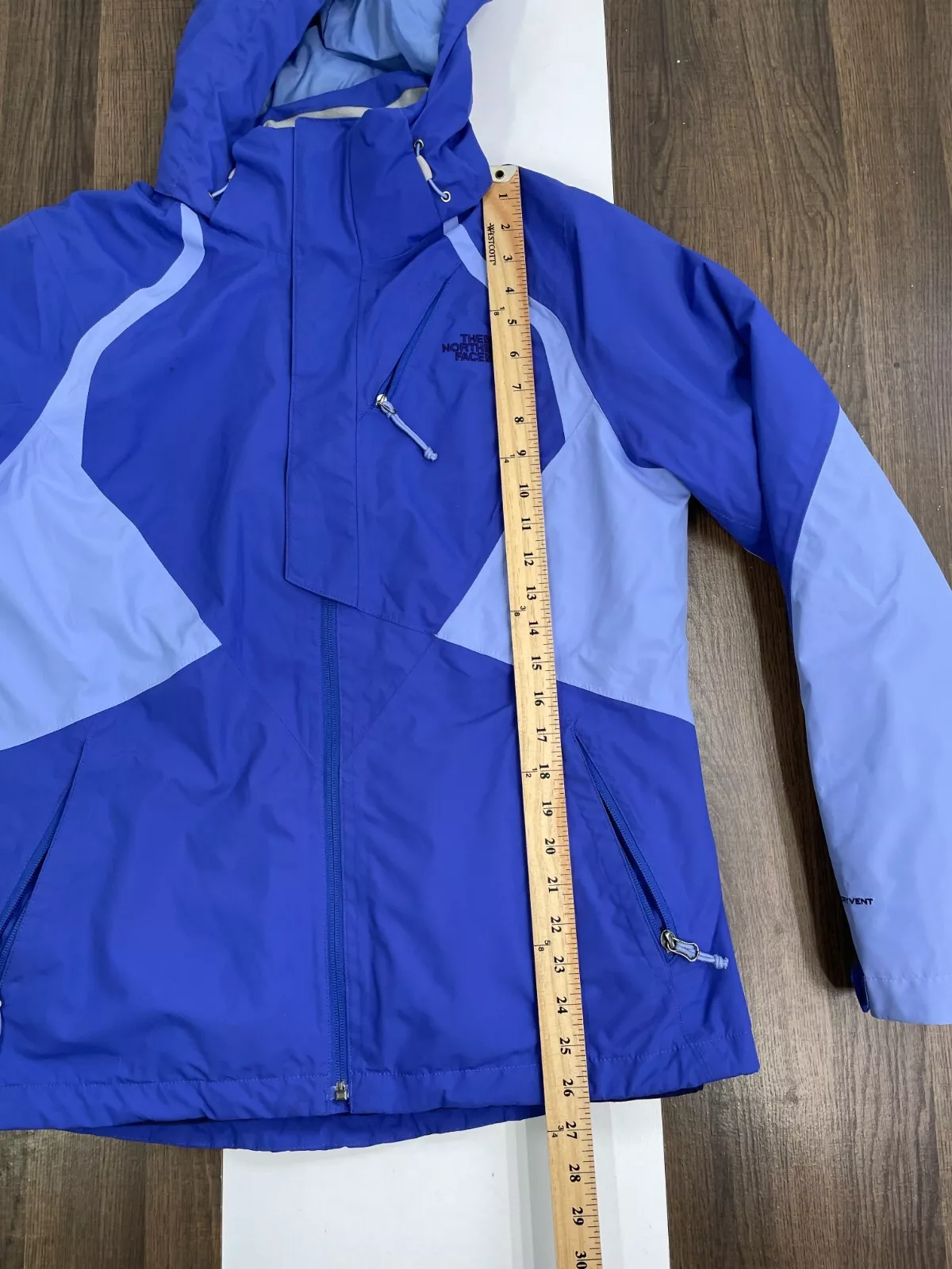 north-face 3 in 1 rain dry vent full zip nylon jacket