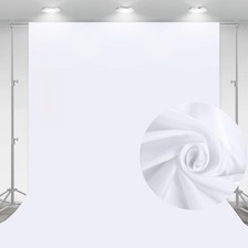 Aimosen 10 x 7 FT White Backdrop Background for Photography, 7 X 10 FT,