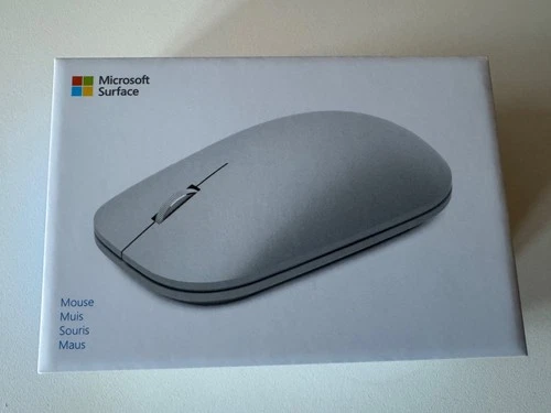 MICROSOFT SURFACE MOUSE Model WS3-00002 - Platinum Silver Grey - MINT COND.