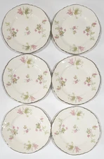 Vintage Homer Laughlin Maple Leaf Bread Plates 6 1/4" Set of 6