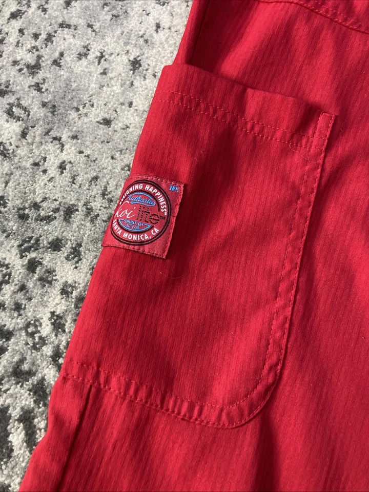 KOI Lite 红色 CARGO SCRUBS 风格 720R XL 常规修身 机械弹力 — 第 4/4 张图片