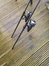 Nash Dwarf 10ft 3.5lb Carp Fishing Rods X2 Shimano St Rb 6000 Baitrunner Reel X2