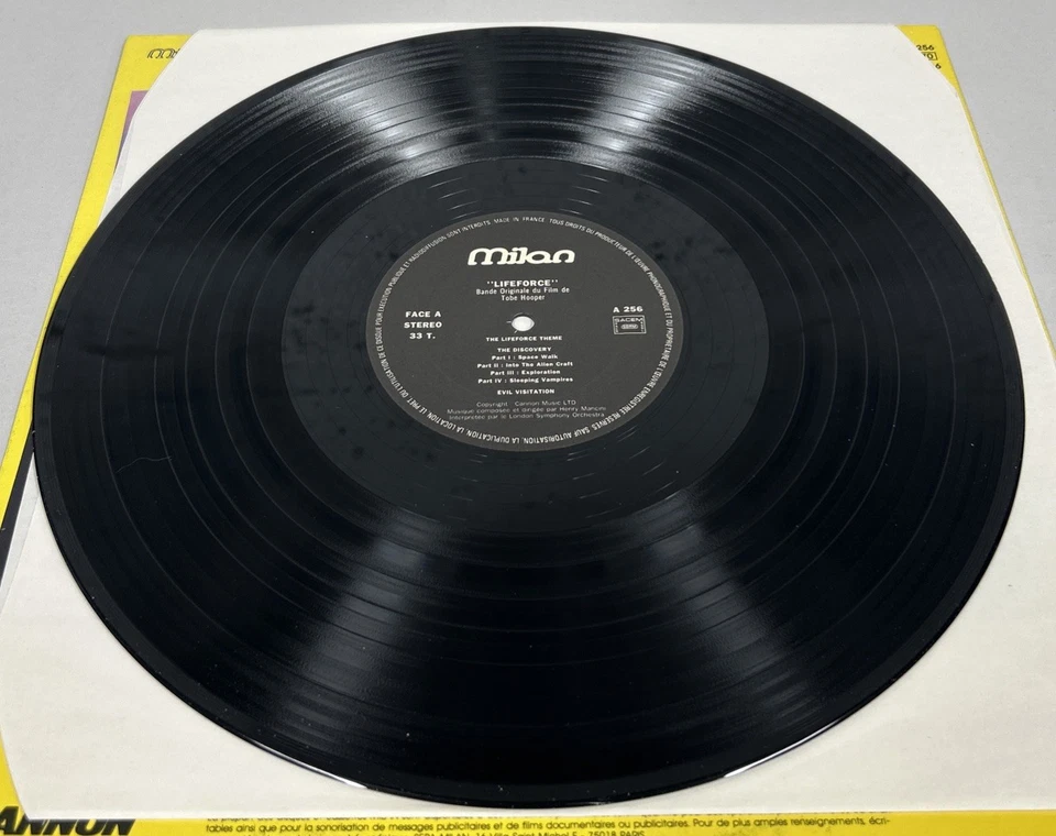 LIFEFORCE - TOBE HOOPER IMPORT FRANCE- MILAN A256 LP - Image 3 of 4