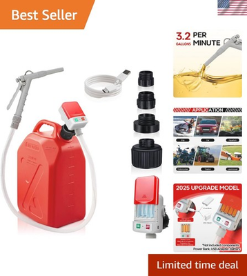 #ad Efficient Electric Gas Pump with Hand Nozzle amp; Dual Power for Easy Fueling $119.99