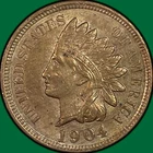 1904 Indian Head Cent Choice Almost Uncirculated AU+/UNC Coin #42587