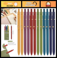 12 Pcs Gel Pens Set - 0.5mm Fine Point Quick Dry Black Ink, Smooth Writing, Cute