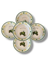5 John Deere Cereal/Soup Bowls Gibson "Nothing Runs Like A Deere" Tractor