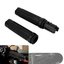 Motorcycle Black Handlebar Hand Grips For Harley Touring Street Road Glide 24-25