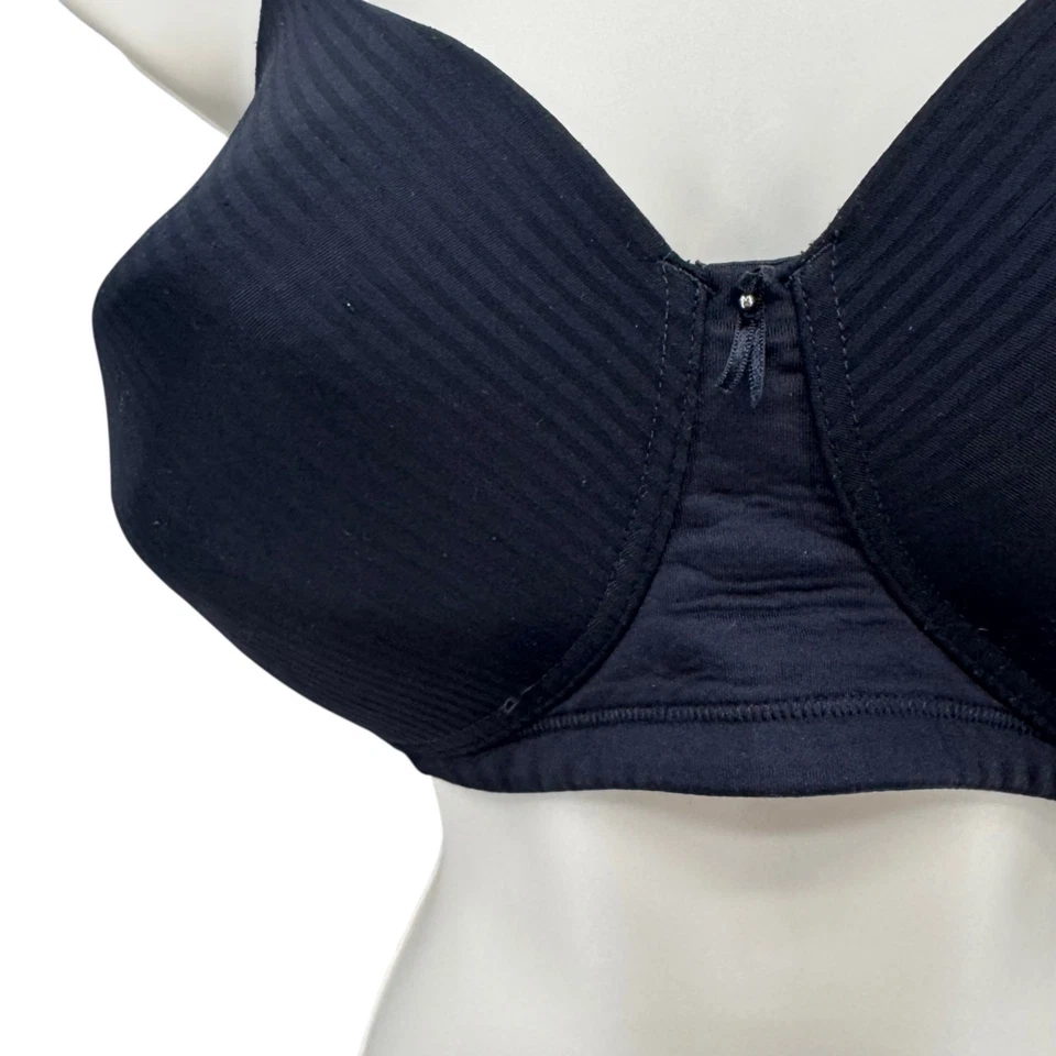 Vanity Fair Soft Cup Bra Womens Black Radiant Comfort Wireless Multiway Sz 40DD - Image 2 of 4