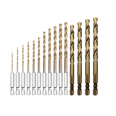 2 mm-10 mm HSS 6542 Bohrer, 1/4 Sechskantschaft für Edelstahl, Metall, Holz