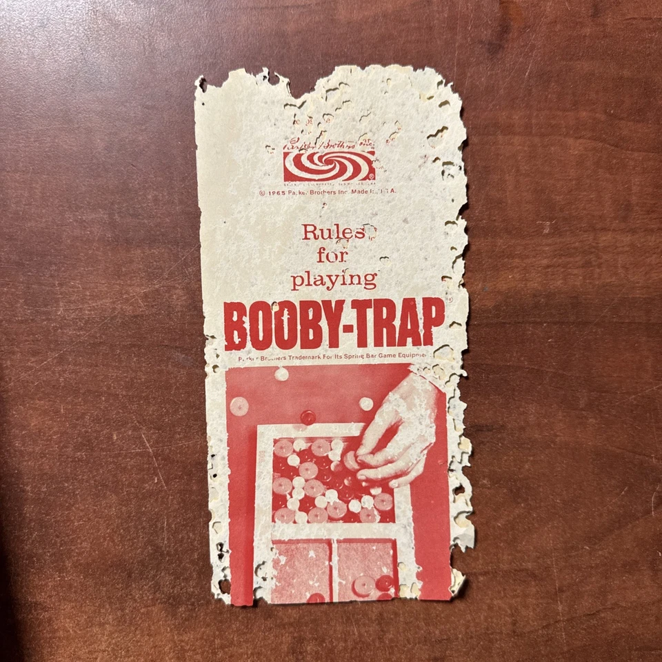 Vintage 1965 Booby Trap Game Parker Brothers in Original Box Complete - Image 3 of 4