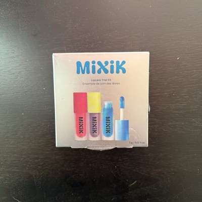 Mixik Lip Gloss Trial Kit Plumping Tint Clear Oasis Pink Guava Mauve Plump
