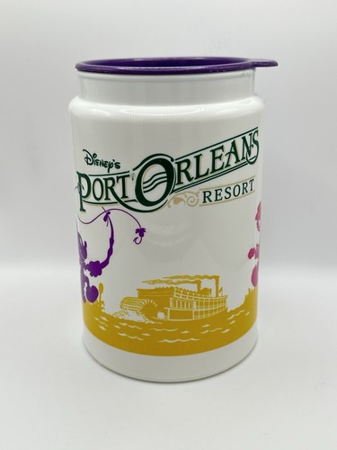 Vintage Walt Disney World Port Orleans Resort Souvenir Mug w/ Lid Cup Plastic - Picture 2 of 9
