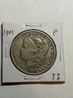 1901 P Morgan Silver Dollar F Tough Date Philadelphia Mint