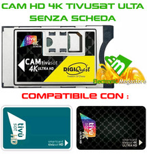 CAM TIVU SAT SENZA SCHEDA TIVU'SAT HD PER TV DECODER CON SLOT COMMON INTERFACE