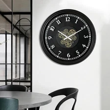 24 Inch Moving Gears Vintage Steampunk Wall Clock