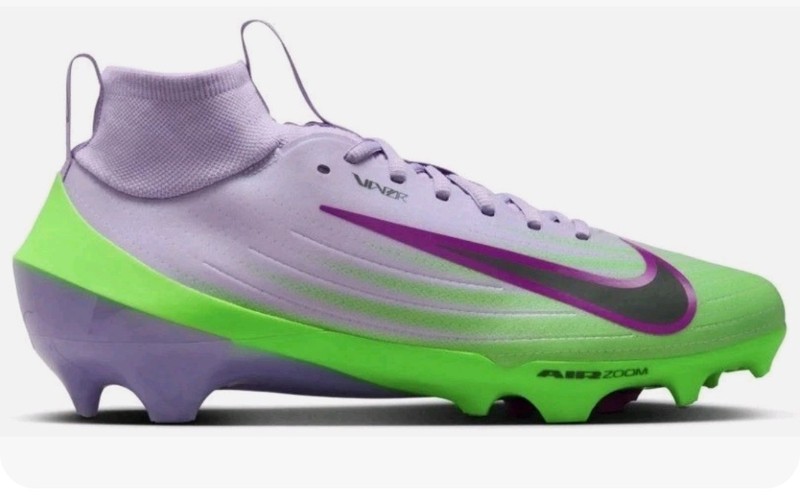 Nike Vapor Pro 1 Football Cleats Men’s Size 9 IB8250-500 Green Purple