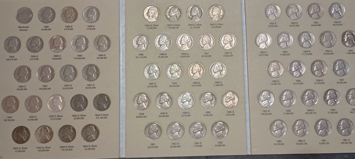 Jefferson Nickel 1938 1961 for sale | eBay