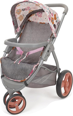 Crew: Melange Flora - Mabelle 3-Wheel Doll Jogger Stroller - Accessory for Dolls