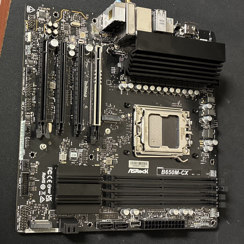 ASRock B650M-CX AM5 atx DDR5 Motherboard, 4 DIMM, M.2, HDMI, USB-C