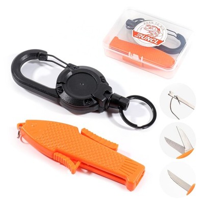 RUNCL Mini Fishing Scissors Line Cutter Stainless Steel Blades Compact