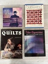 Lot Of 4, 500 Art Quilts, Quilt Making, People And Their Quilts, More D4