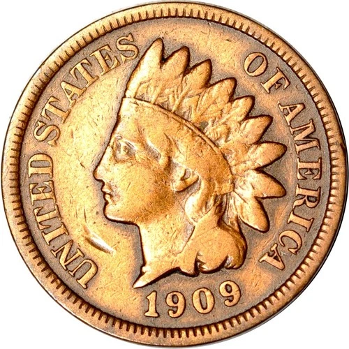 1909-S 1C Indian Head Cent VG(Cleaned) K19276