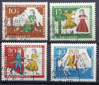 1965 Deutschland R.F.T SET Wohlfahrt: Geschichten der Gebrüder Grimm FDC / Gebraucht