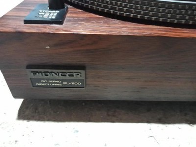 Pioneer PL-1100 Record Player DC Servo Direct Drive Turntable Wood