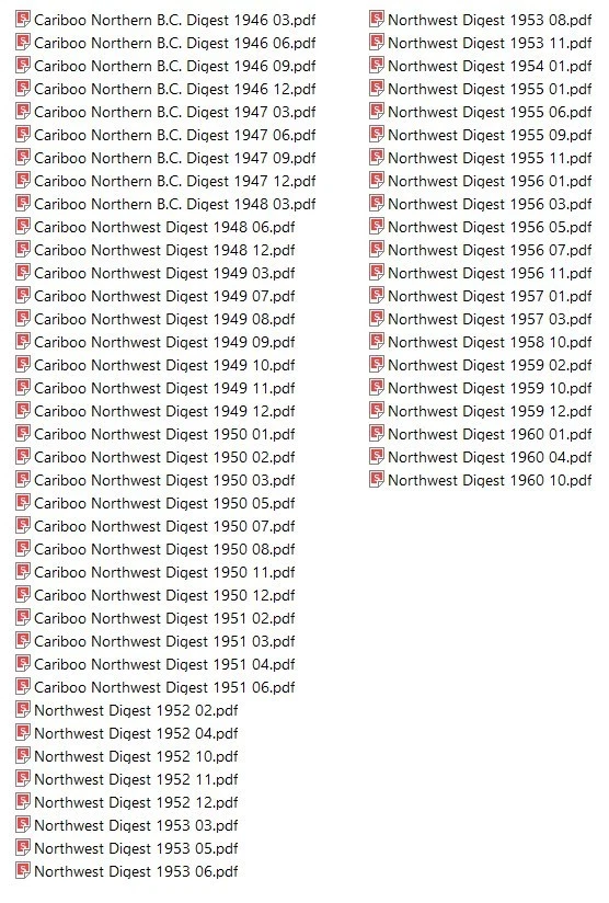 CARIBOO NORTHWEST DIGEST 59 Issues In PDF Format On USB Flash Drive - Image 3 of 4