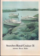 Storebro Royal Cabin Cruiser 31 Adriatic Biscay Baltic sales brochure 1960s