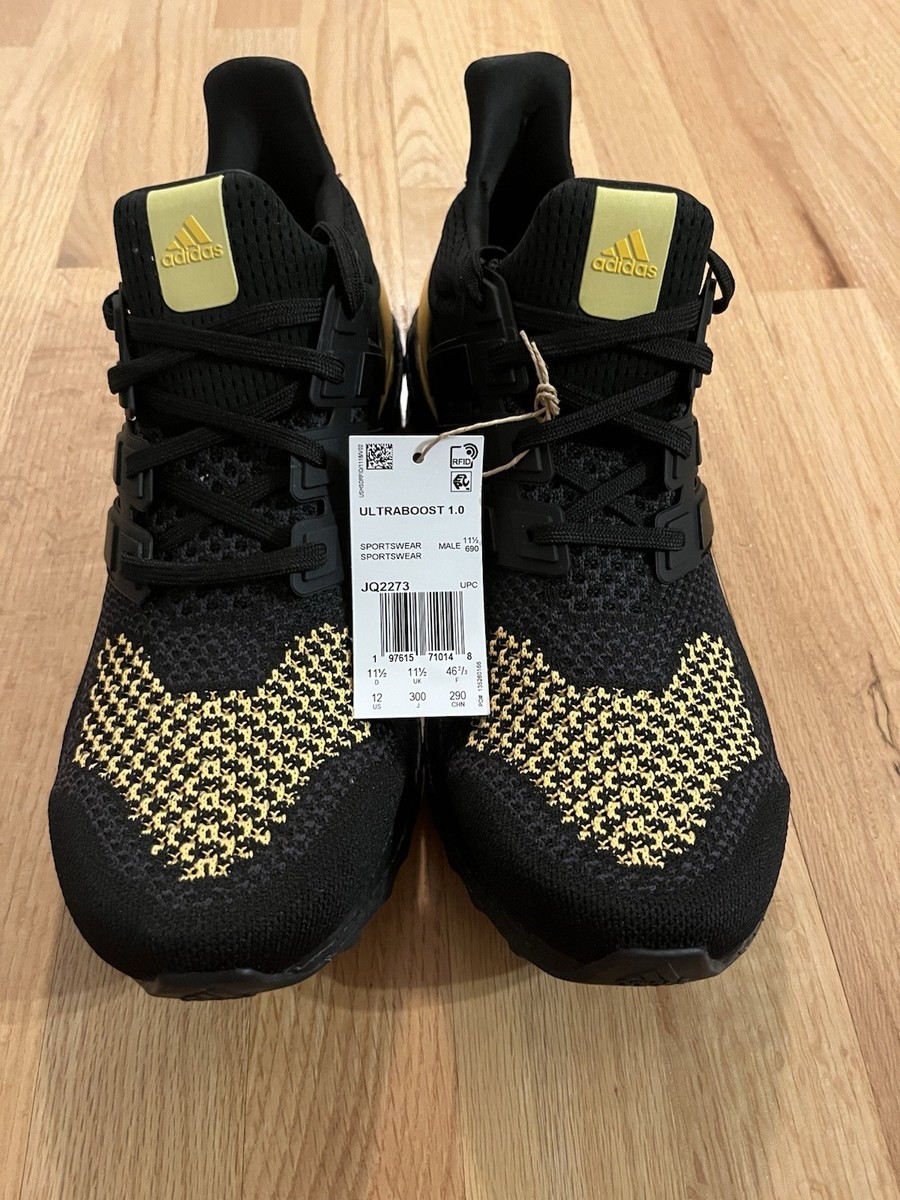 New Adidas Men's Size 12 Ultraboost Black Spark Shoes JQ2273