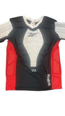 Reebok 7K Inline Roller Hockey Padded Shirt Mesh Black White Red Senior Small
