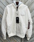 Alpha Industries MA-1 TT Hood Jet Stream White Gr. L