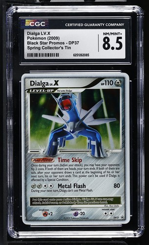 CGC 8.5 Dialga LV.X DP37 Black Star Promo Holo Pokemon Card