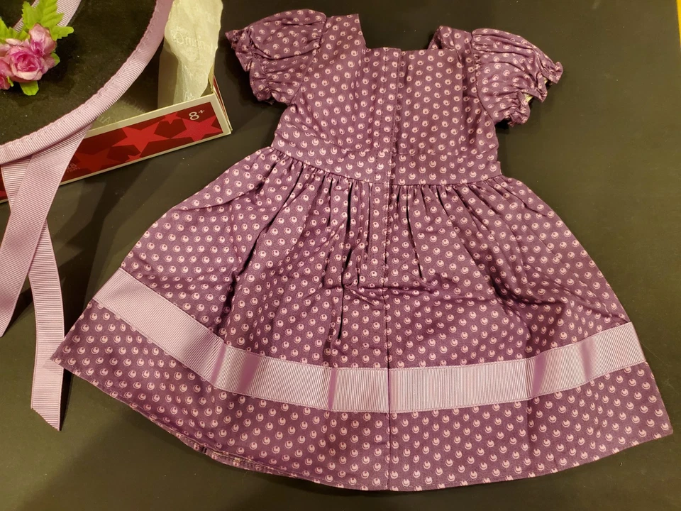 Muñeca American Girl Addy's Sunday Mejor Vestido y Sombrero Nuevo en Caja Foto 2 de 4