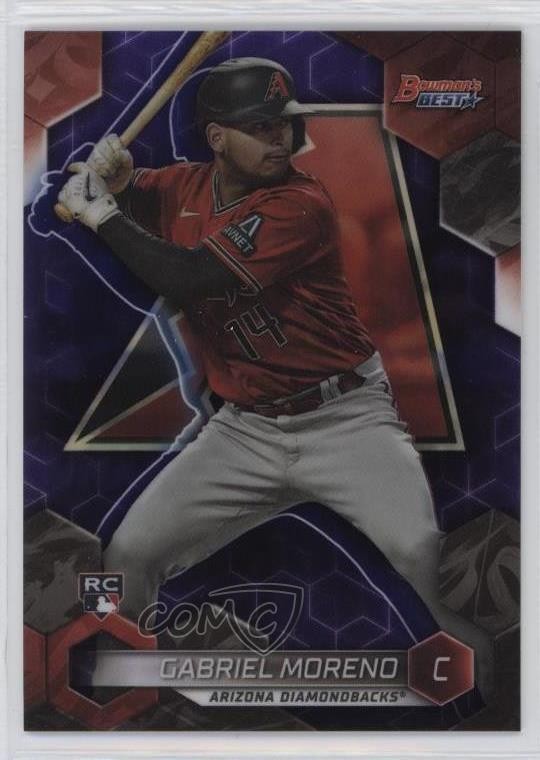 2023 Bowman's Best Purple Refractor 242/250 Gabriel Moreno #38 12dh