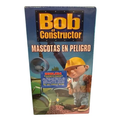 Bob the Builder el Constructor VHS Video Tape Mascotas En Peligro Spanish Sealed