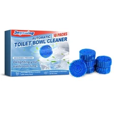 10pcs/pack Automatic Toilet Bowl Cleaner Descaling Deodorizing Odors Block