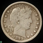 1899-P Barber Liberty Head Quarter - Fine Details