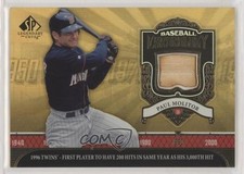 2006 SP Legendary Cuts Baseball Chronology Materials Paul Molitor #BC-PM HOF 0f1