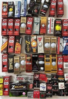 150+ Vintage Golfbälle New Old Stock gemischte Markensammlung Balata Mojo Nike