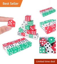 Vibrant 16mm Dice Set 18pcs - Fun for All Ages, Ideal for Learning Games