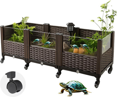 Turtle Tank, Reptile Breeding Tank, Large Enclosure for Land Turtles, Large Encl