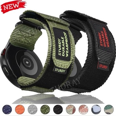 Universal 20mm 22mm Nylon Armband Ersatz Sports Loop Uhrenarmband Smartwatch NEU