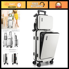 20" Airline Approved Carry On Luggage, Hard-shell Suitcase with Wheels, Durable